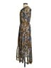 Taylor 100% Polyester Paisley Blue Cocktail Dress Size 2 - photo 5