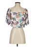 Roxy 100% Viscose White Short Sleeve Blouse Size S - photo 1