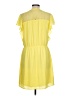 Signature Studio 100% Polyester Yellow Casual Dress Size L - photo 2