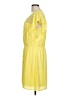 Signature Studio 100% Polyester Yellow Casual Dress Size L - photo 5