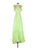 Mac Duggal 100% Polyester Green Cocktail Dress Size 2 - photo 1