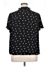 T Tahari 100% Polyester Polka Dots Black Short Sleeve Blouse Size 1X - photo 2