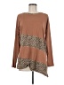 Easel Brown Long Sleeve Top Size M - photo 1