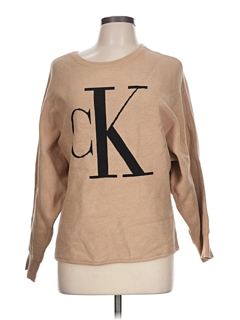 Pre-owned Calvin Klein Jeans Est.1978 Calvin Klein Jeans Pullover Sweater In Tan