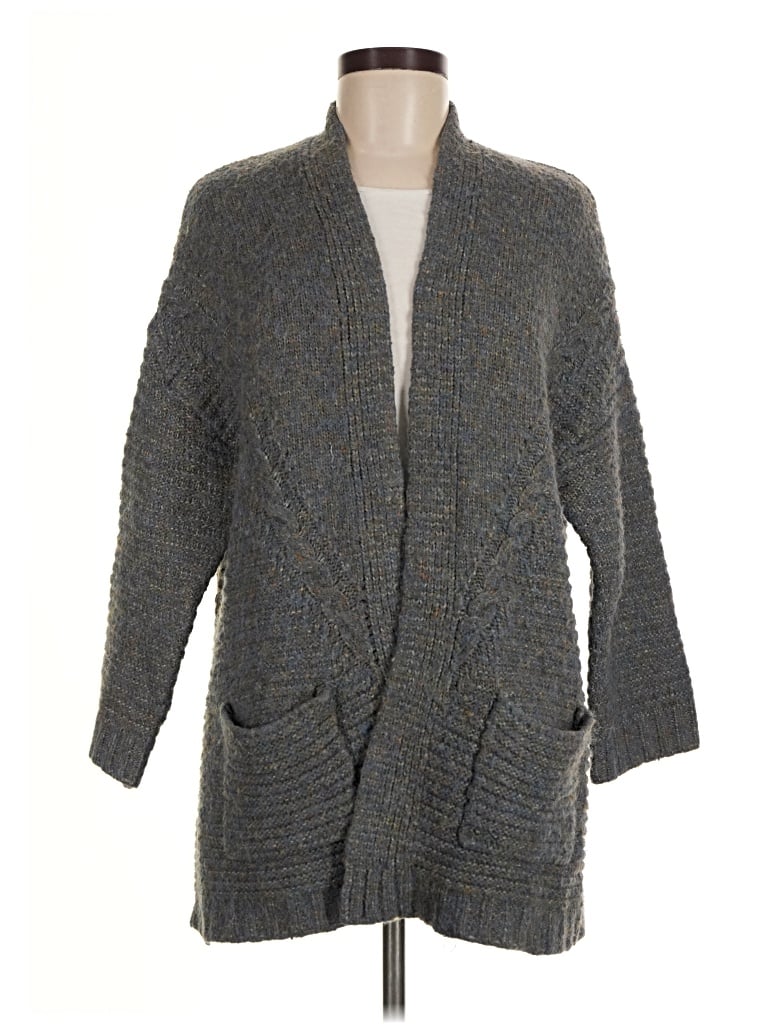 Pre-owned World Market Cardigan Sweater In Gray
