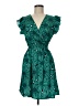 Shein 100% Polyester Tropical Green Cocktail Dress Size 6 - photo 1