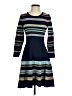 Moth Stripes Blue Casual Dress Size XS - photo 1