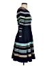 Moth Stripes Blue Casual Dress Size XS - photo 4