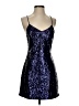 Shein 100% Polyester Stars Blue Cocktail Dress Size S - photo 1
