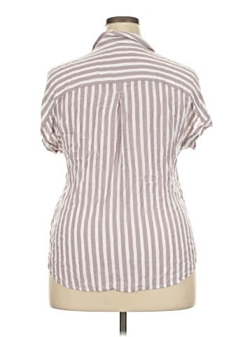 Cosmic Blue Love Short Sleeve Button-Down Shirt (view 2)
