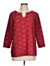 JM Collection Red 3/4 Sleeve Top Size L - photo 1