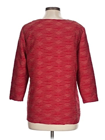 JM Collection 3/4 Sleeve Top (view 2)