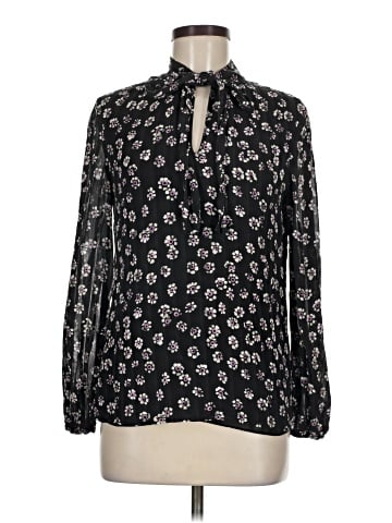 Tory Burch Long Sleeve Silk Top (view 1)