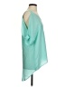 Lavender Brown 100% Silk Teal Short Sleeve Silk Top Size S - photo 4