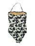 J.Crew Print Gold One Piece Swimsuit Size 8 - photo 2