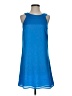 H&M 100% Polyester Solid Blue Casual Dress Size 4 - photo 1