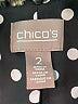 Chico's 100% Polyester Animal Print Black Coat Size Lg (2) - photo 6