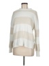 Moon & Madison Stripes Ivory Pullover Sweater Size M - photo 1
