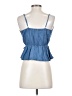 iris 100% Lyocell Blue Sleeveless Blouse Size S - photo 2