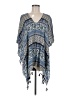 The Wow Now 100% Viscose Blue Poncho One size - photo 1