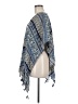 The Wow Now 100% Viscose Blue Poncho One size - photo 5
