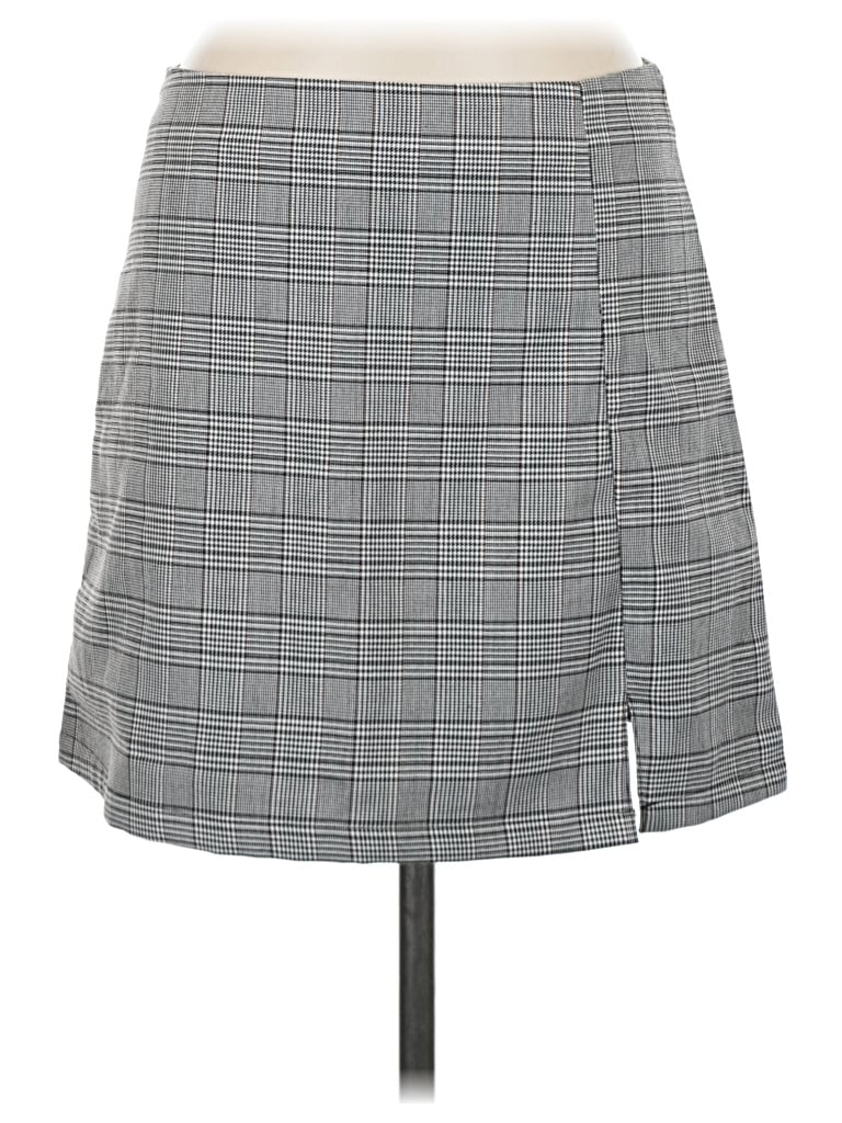Pre-owned Pink Lily Casual Skirt In Gray
