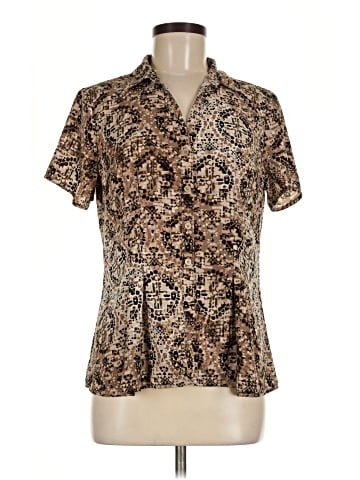 Dana Buchman Short Sleeve Blouse (view 1)