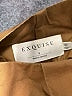 EXQUISE 100% Cotton Solid Brown Khakis Size S - photo 7