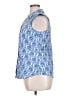 Talbots Blue Sleeveless Button-Down Shirt Size 14 - photo 5