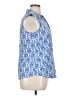 Talbots Blue Sleeveless Button-Down Shirt Size 14 - photo 4