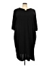 Catherines Solid Black Casual Dress Size 4X - photo 1