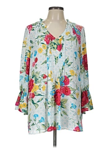 The Pioneer Woman 3/4 Sleeve Blouse (view 1)