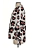 Crosby 100% Polyester Animal Print Ivory Long Sleeve Blouse Size XS - photo 5