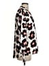 Crosby 100% Polyester Animal Print Ivory Long Sleeve Blouse Size XS - photo 4