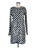 GB 100% Polyester Houndstooth Black Casual Dress Size M - photo 1