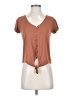 American Eagle Outfitters Brown Short Sleeve Top Size XS - photo 1