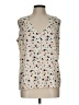 MiMo Tan Sleeveless Blouse Size L - photo 1