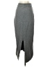 A New Day Solid Gray Casual Skirt Size S - photo 2