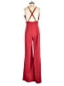 Shop17 Solid Red Jumpsuit Size S - photo 2