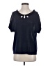 Moth Black Short Sleeve Top Size S - photo 1