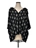 Assorted Brands 100% Polyester Black 3/4 Sleeve Blouse Size 1X - photo 1