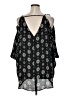 Assorted Brands 100% Polyester Black 3/4 Sleeve Blouse Size 1X - photo 2
