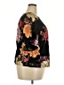 The Odells Floral Multi Color Black Short Sleeve Blouse Size 2X - photo 4