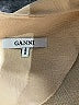 Ganni Solid Tan Casual Dress Size S - photo 7
