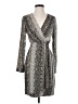Slate & Willow 100% Polyurethane Animal Print Gray Cocktail Dress Size 0 - photo 1