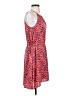 Collective Concepts 100% Polyester Print Red Orange Cocktail Dress Size S - photo 4