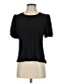 LA THREADS Solid Black Short Sleeve Top Size S (estimated) - photo 1