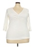 Torrid Ivory 3/4 Sleeve Top Size 4X Plus (4) - photo 1