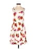 Beach by Exist 100% Rayon Tropical White Red Casual Dress Size S - photo 1
