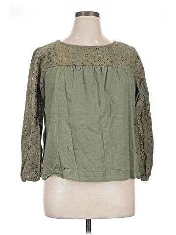 J.Crew Mercantile 3/4 Sleeve Blouse (view 1)